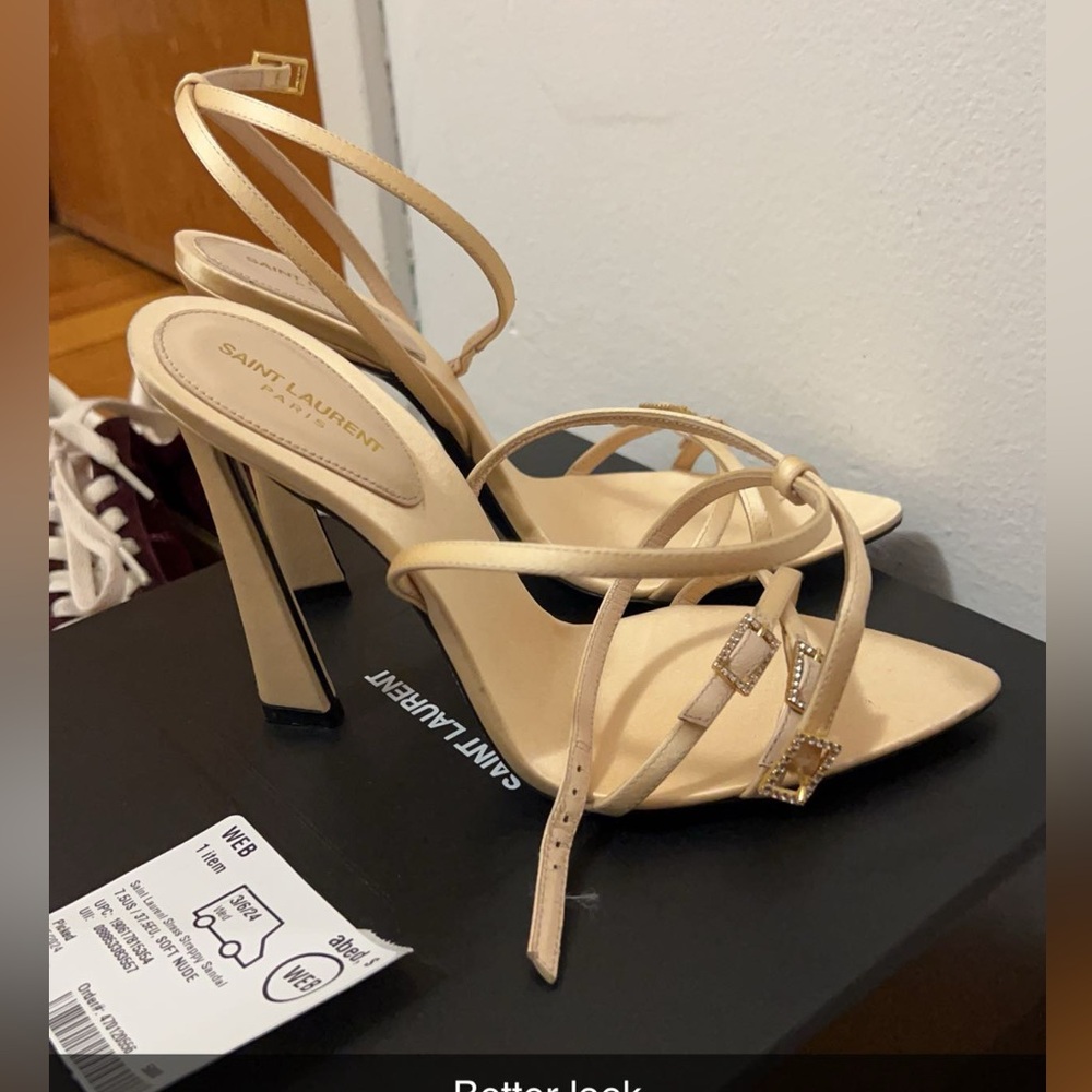 Ysl beige heels